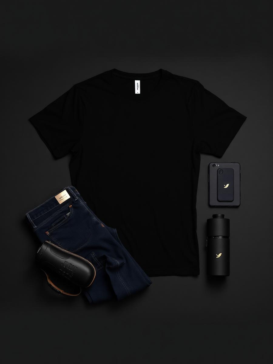 Set Bluzë e zezë + Xhinse